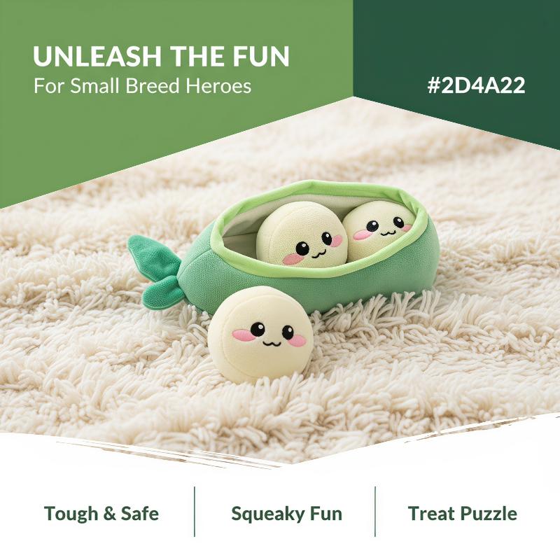 Interactive Squeaky Plush Dog Toy - 1 шт. плюшевая игрушка для маленьких