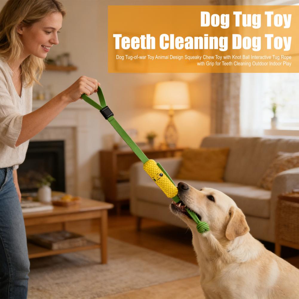 Suction Cup Dog Tug Toy - Игрушка-канат для собак с присоской: интерактивная