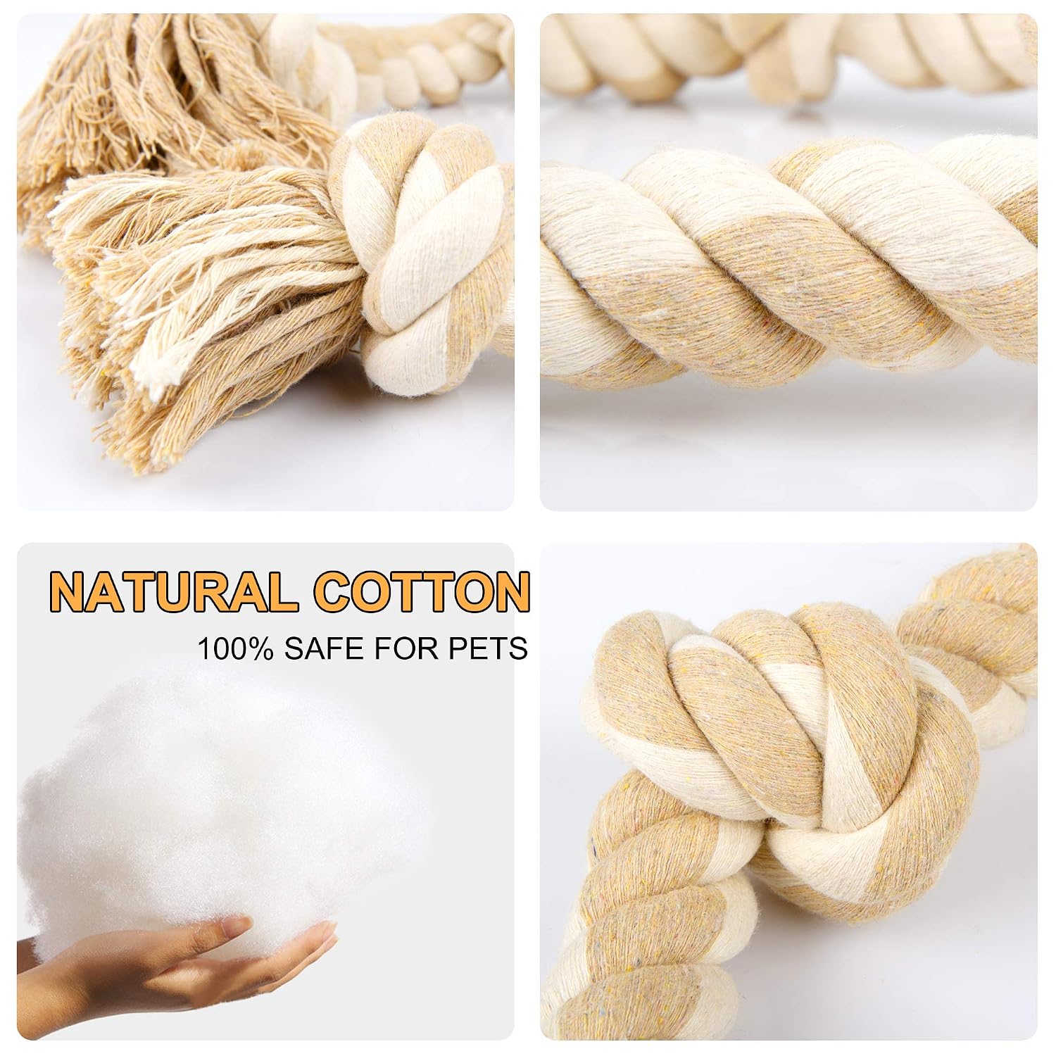 Dog Rope Toy Aggressive Chewers - Прочные игрушки-веревки для жевания, предназначенные для