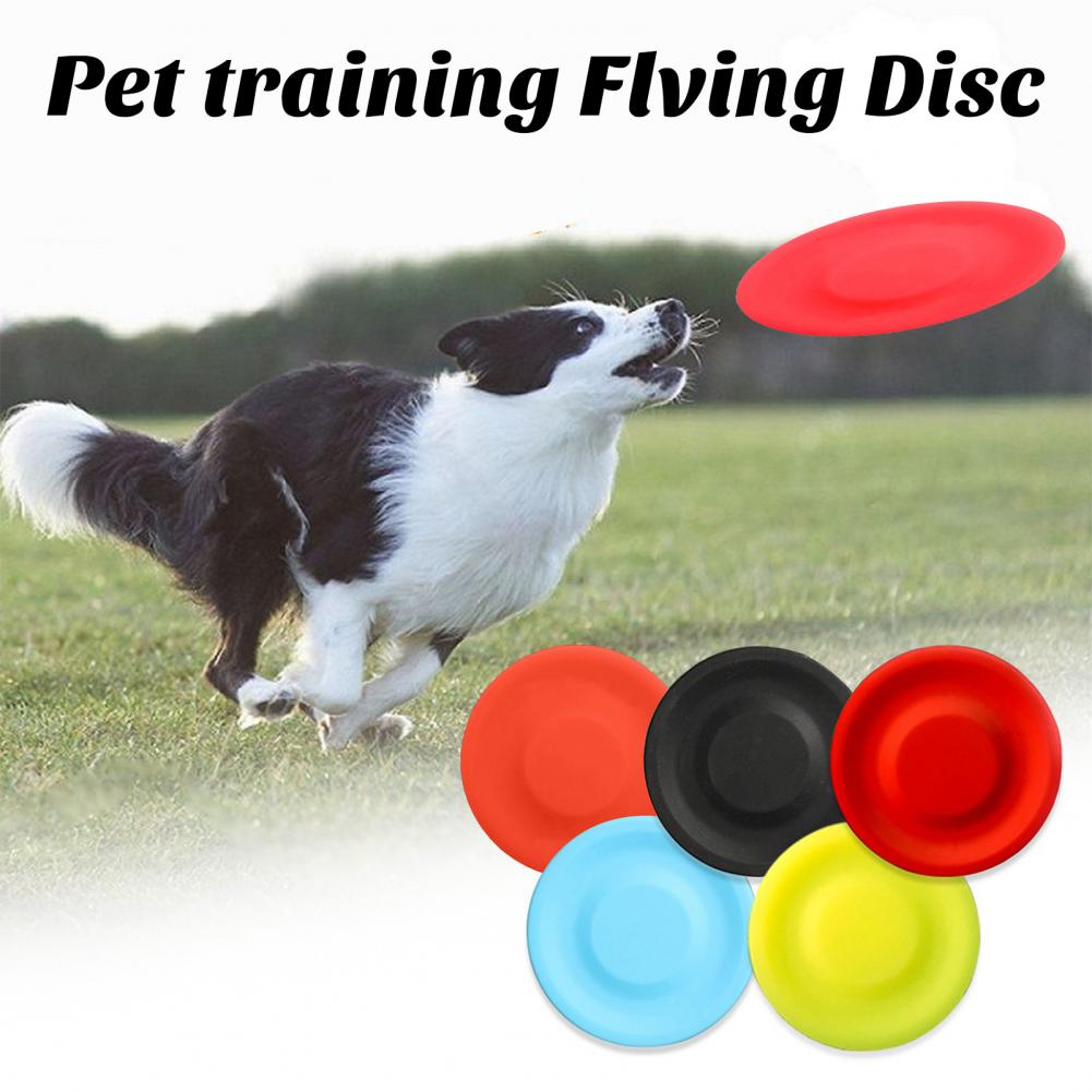 Flying Disc Dog Training Toy - Детская игрушка для животных, силикагель, мини-игрушка,