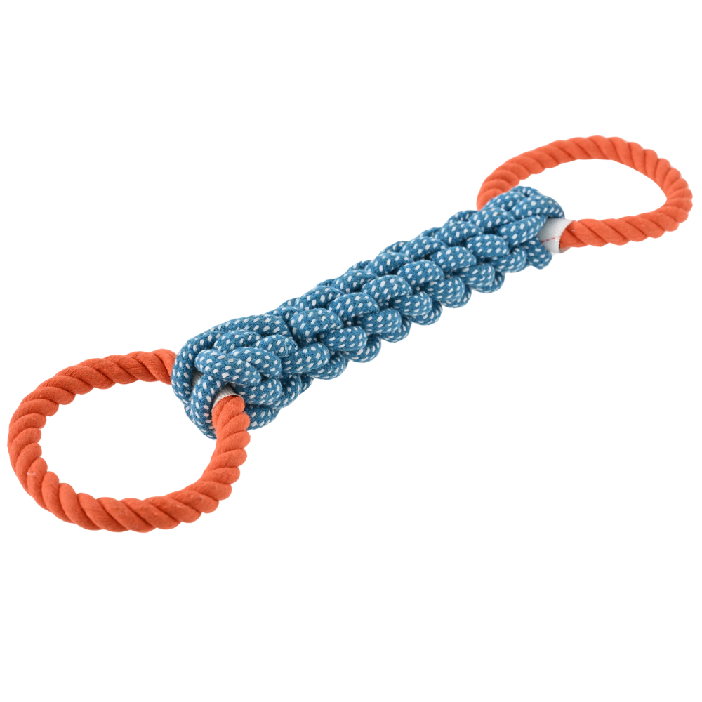 Dog Rope Toy Aggressive Chewers - 15 шт./коробка. Двухкольцевая игрушка для собак