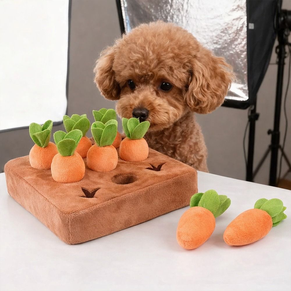Snuffle Mat For Dogs - Коврик-головоломка для собак с морковью для