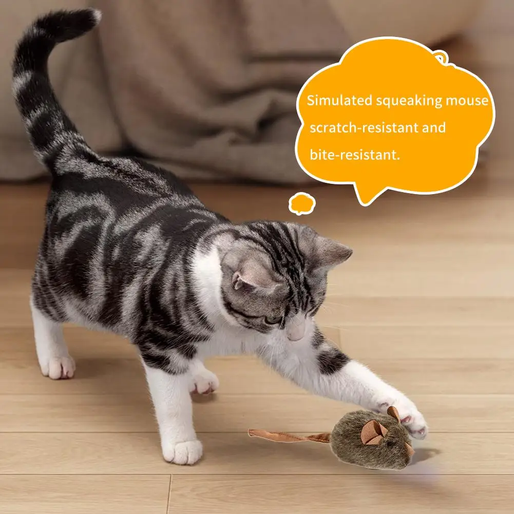Забавная плюшевая игрушка для  – обзор и цена Catnip Interactive Plush Mouse