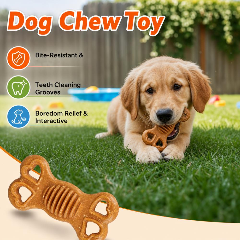 Неразрушимая игрушка-кость для – обзор и цена Teeth Cleaning Dog Chew Bone